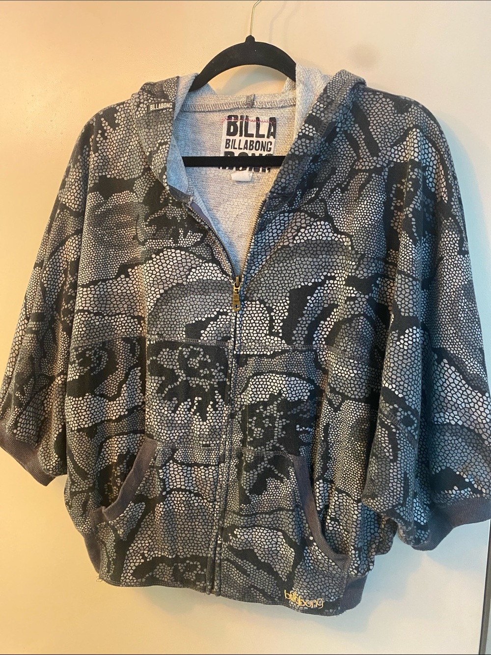Billabong Black & Gray Zip Hoodie
